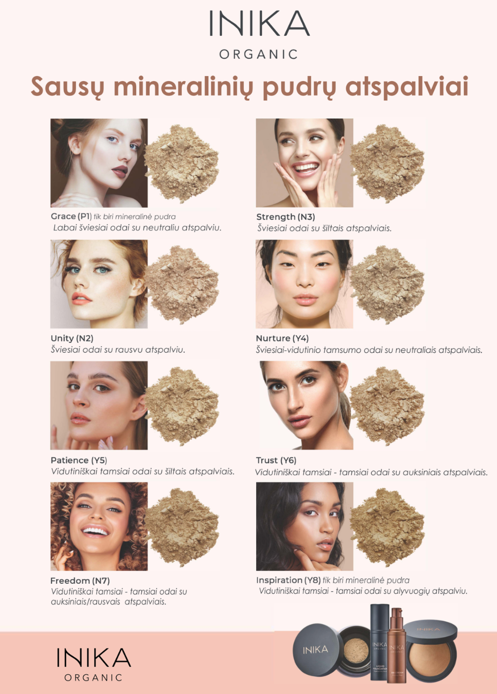 Inika Organic Kompaktinė Mineralinė Pudra