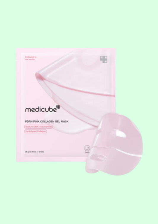 Medicube PDRN Pink Collagen Stangrinamoji Hidrogelio Veido Kaukė