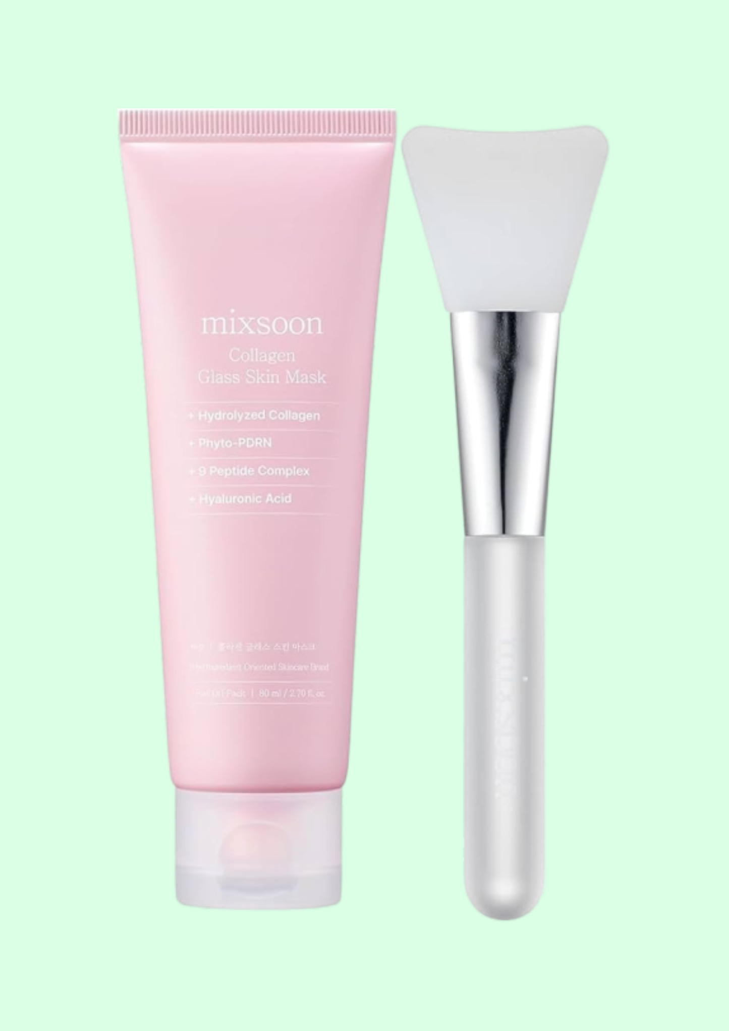 Mixsoon Collagen Glass Skin Elastingumą gerinanti Kaukė