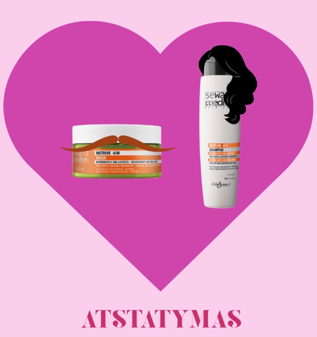 Šventinis Helen Seward Mediter Nutrive rinkinys plaukams (šampūnas 300ml ir kaukė 300ml arba 75ml)