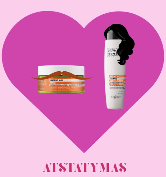 Šventinis Helen Seward Mediter Nutrive rinkinys plaukams (šampūnas 300ml ir kaukė 300ml arba 75ml)