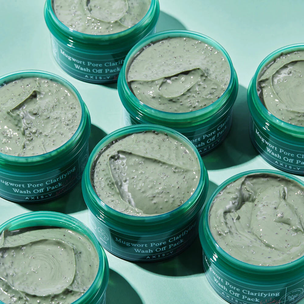 AXIS-Y Mugwort Pore Clarifying Wash Off Pack Kaukė Riebiai Odai