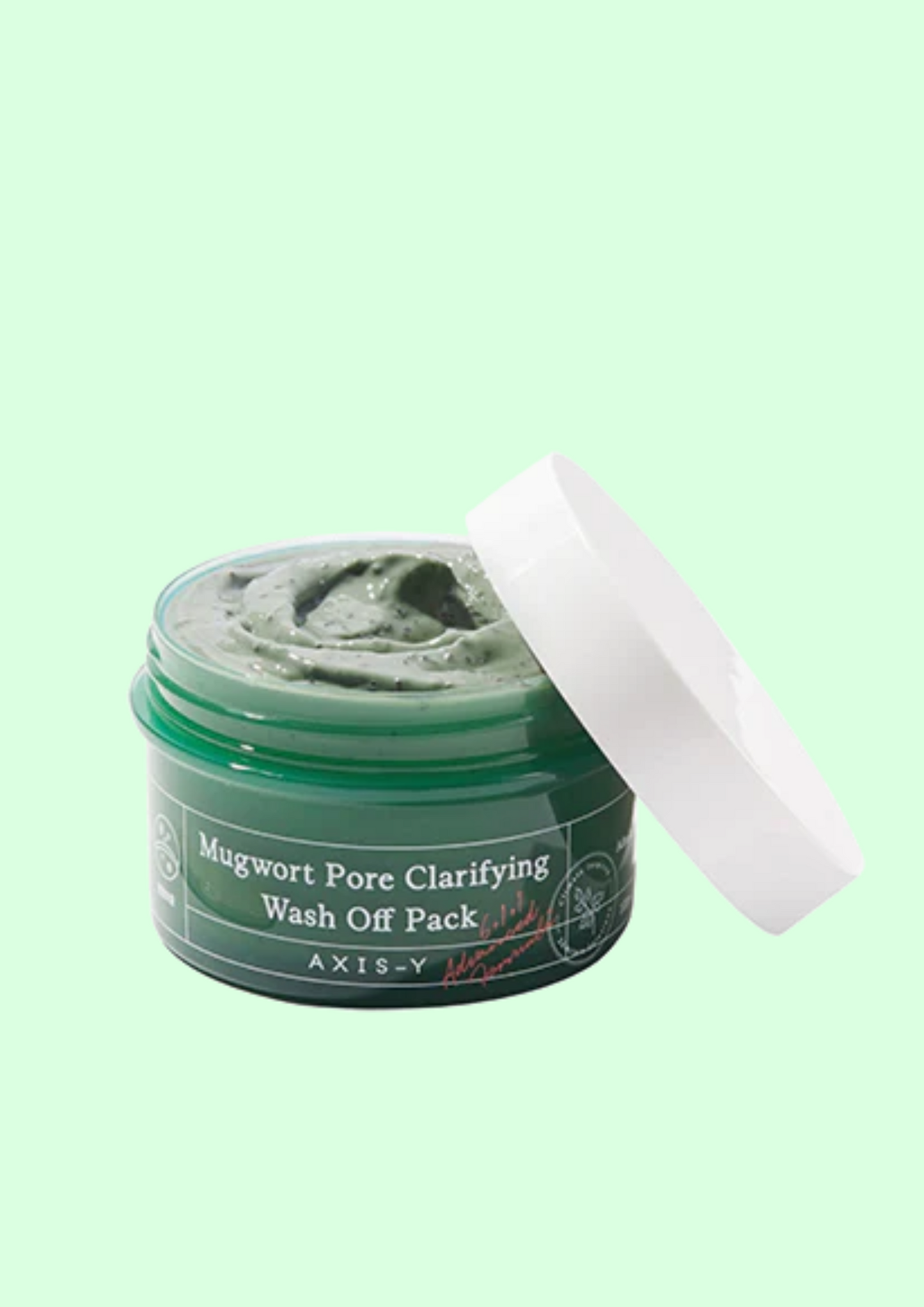 AXIS-Y Mugwort Pore Clarifying Wash Off Pack Kaukė Riebiai Odai