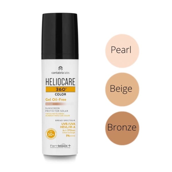 Heliocare 360 Bealiejis Apsauginis Gelis Su Spalva SPF50